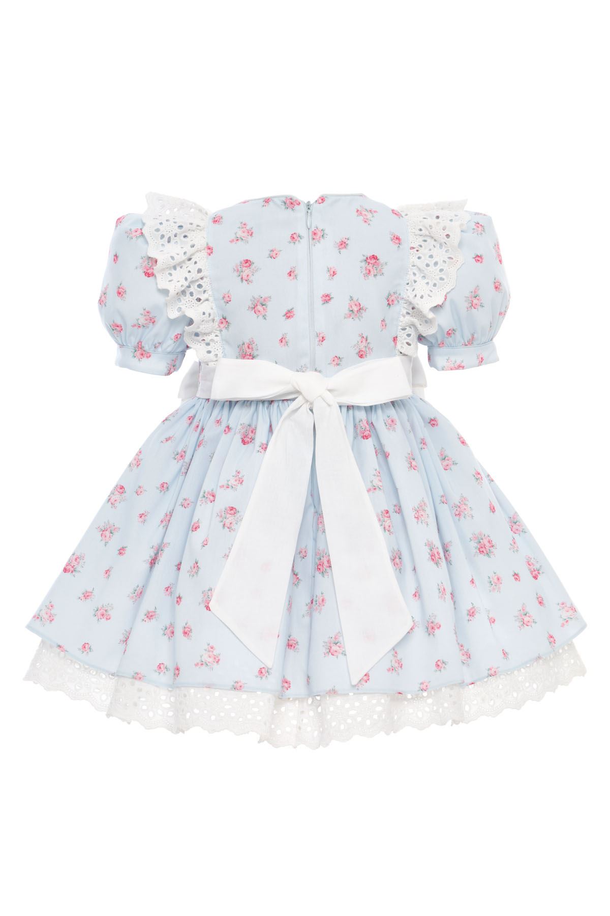 6-24 Aylık Garden Love Kız Bebek Elbise-Bebe Mavisi