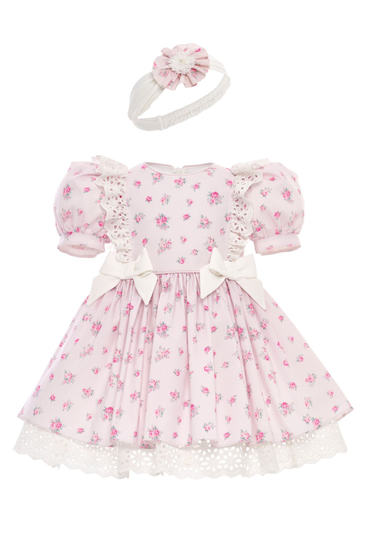 6-24 Aylık Garden Love Kız Bebek Elbise-Pembe