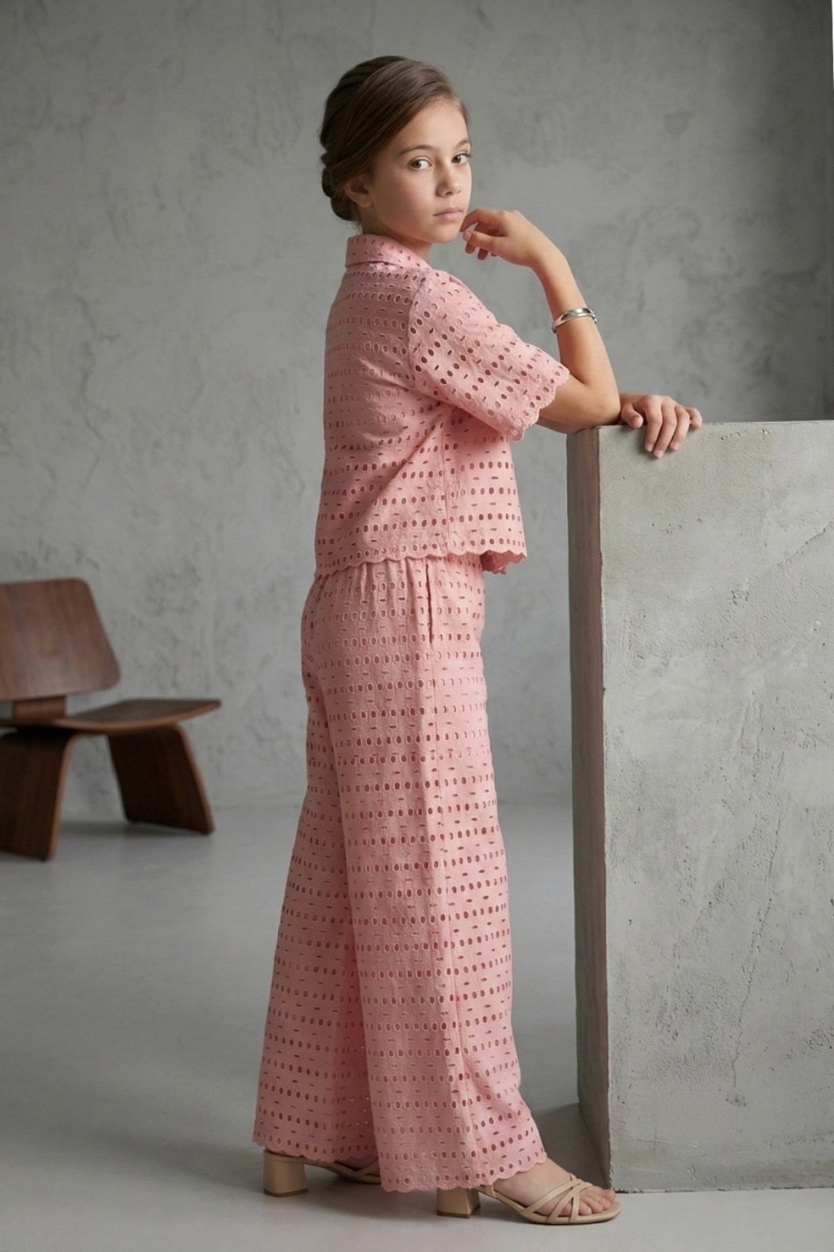 9-14 Yaş Lily Bell Kız Çocuk Takım-Pudra