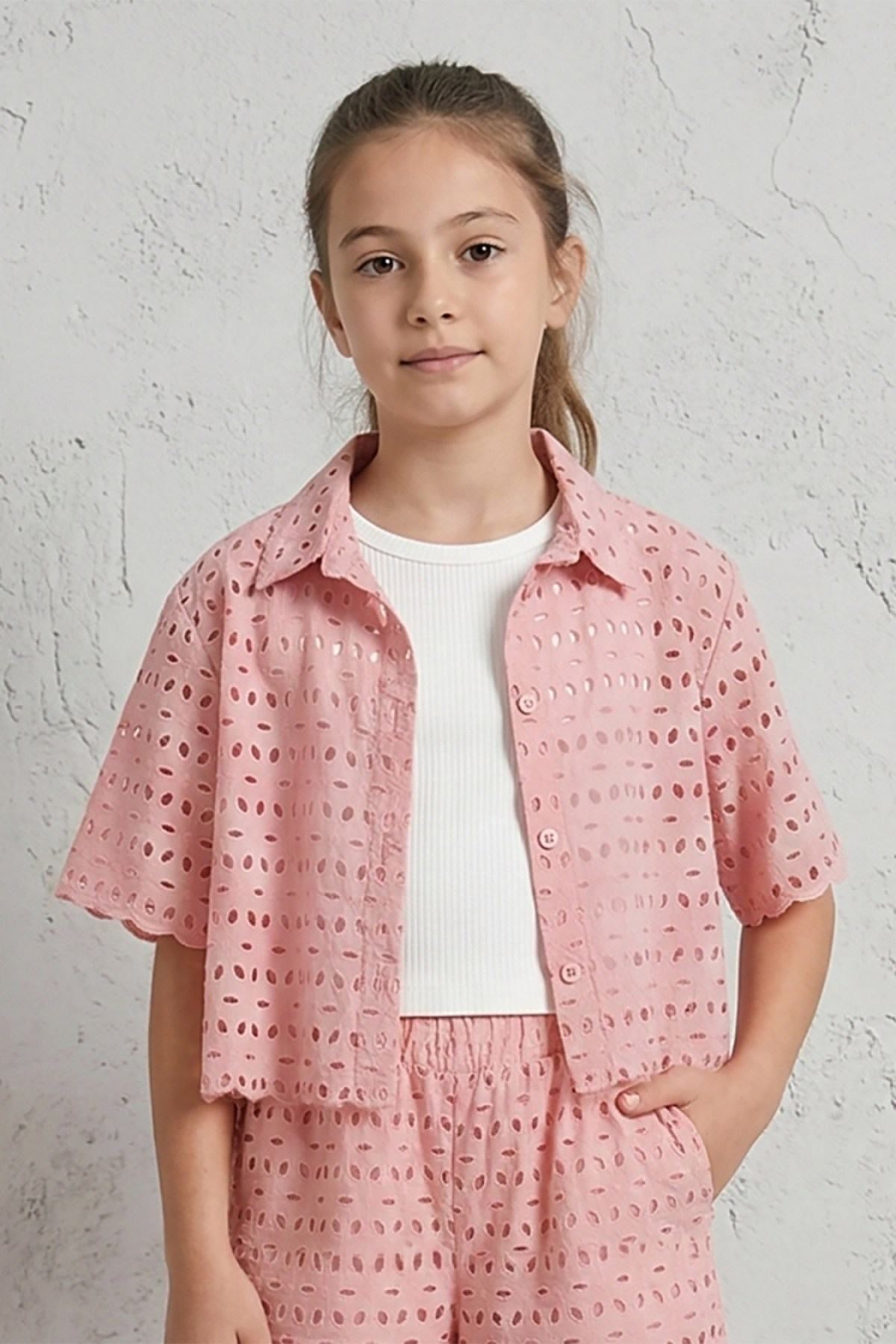 9-14 Yaş Lily Bell Kız Çocuk Takım-Pudra