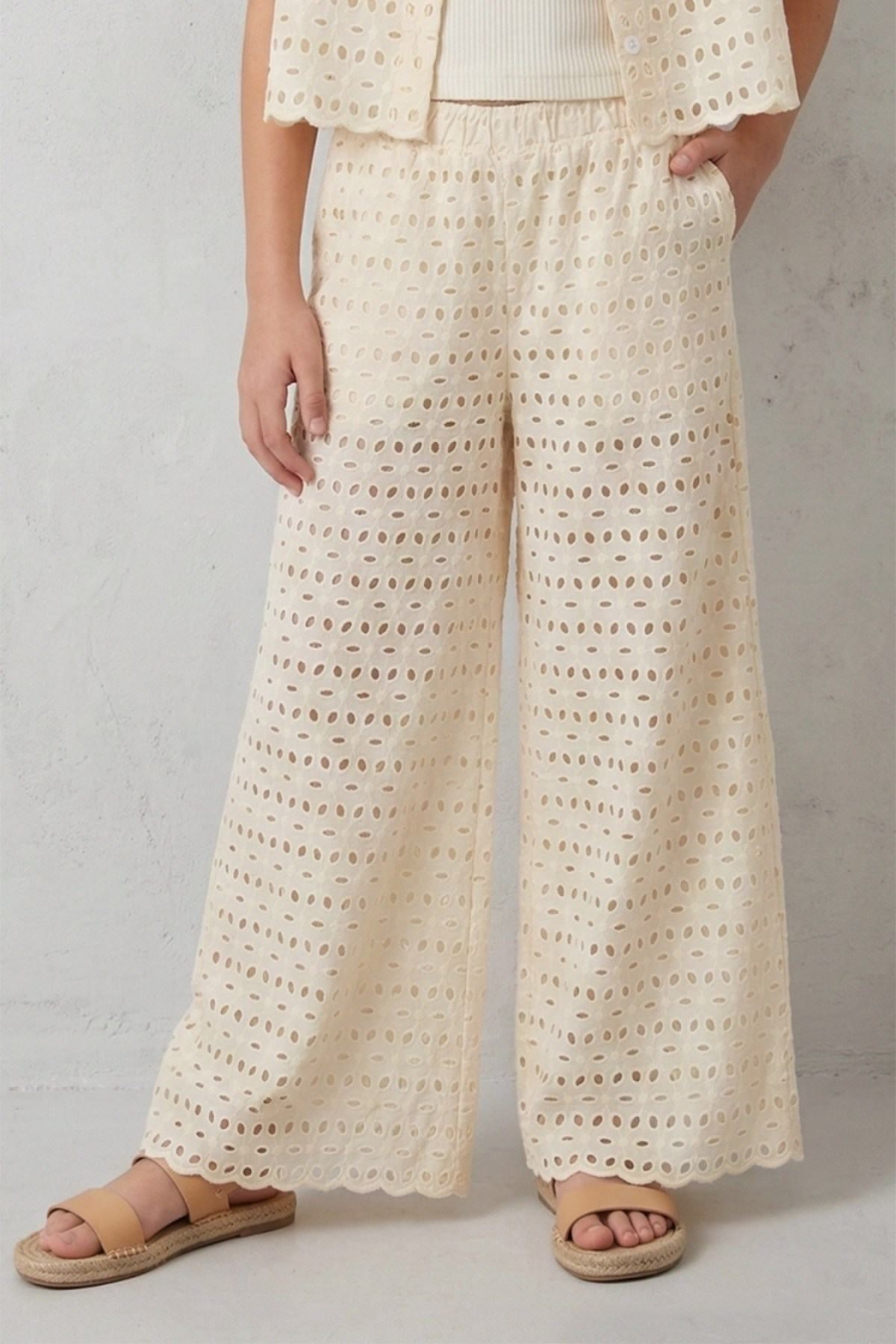 9-14 Yaş Lily Bell Kız Çocuk Takım-Bej