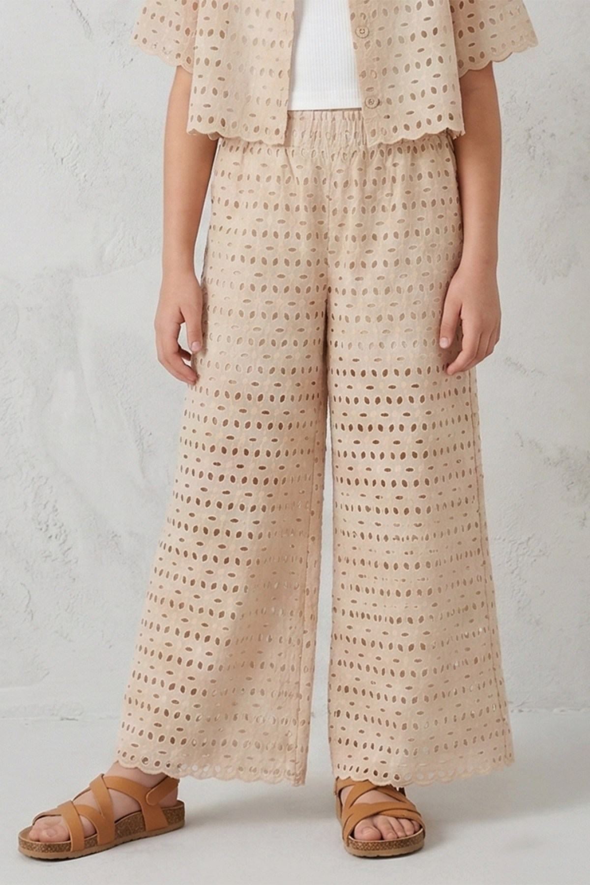 9-14 Yaş Lily Bell Kız Çocuk Takım-Latte