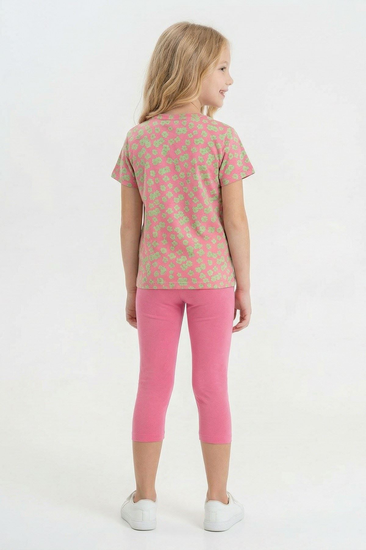 6-9 Yaş New Daisy Relaxe  Kız Çocuk Takım-Pembe