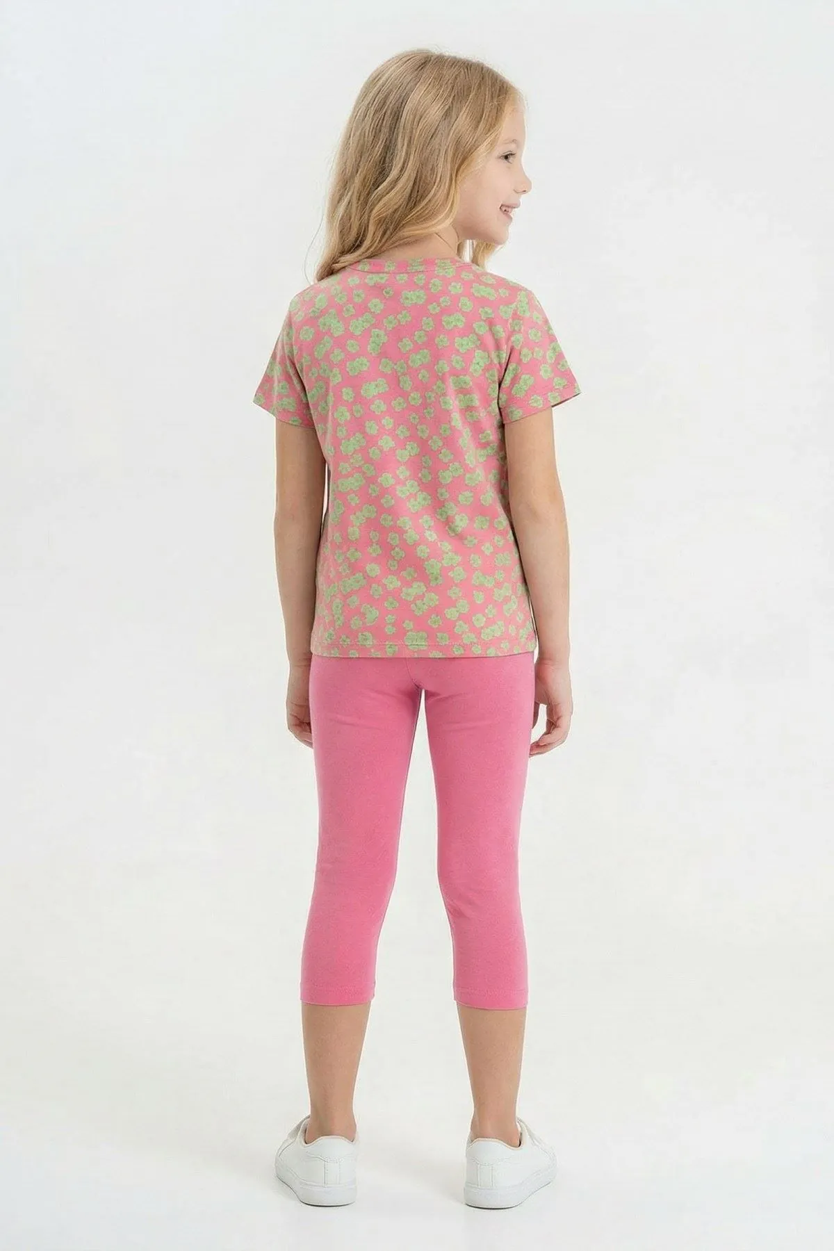 6-9 Yaş New Daisy Relaxe  Kız Çocuk Takım-Pembe