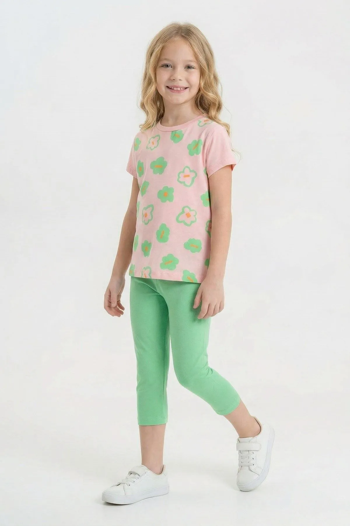 6-9 Yaş Happy Diana Kız Çocuk Takım-Pembe