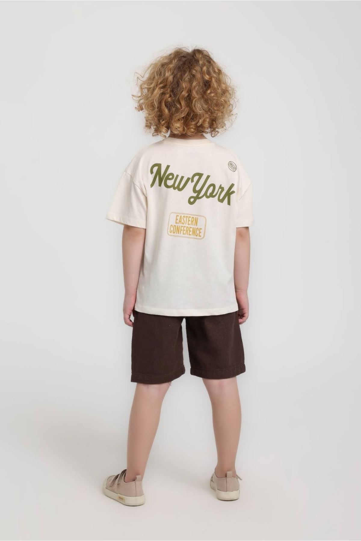 1-5 Yaş Axel Royce Erkek Çocuk Takım-Ekru