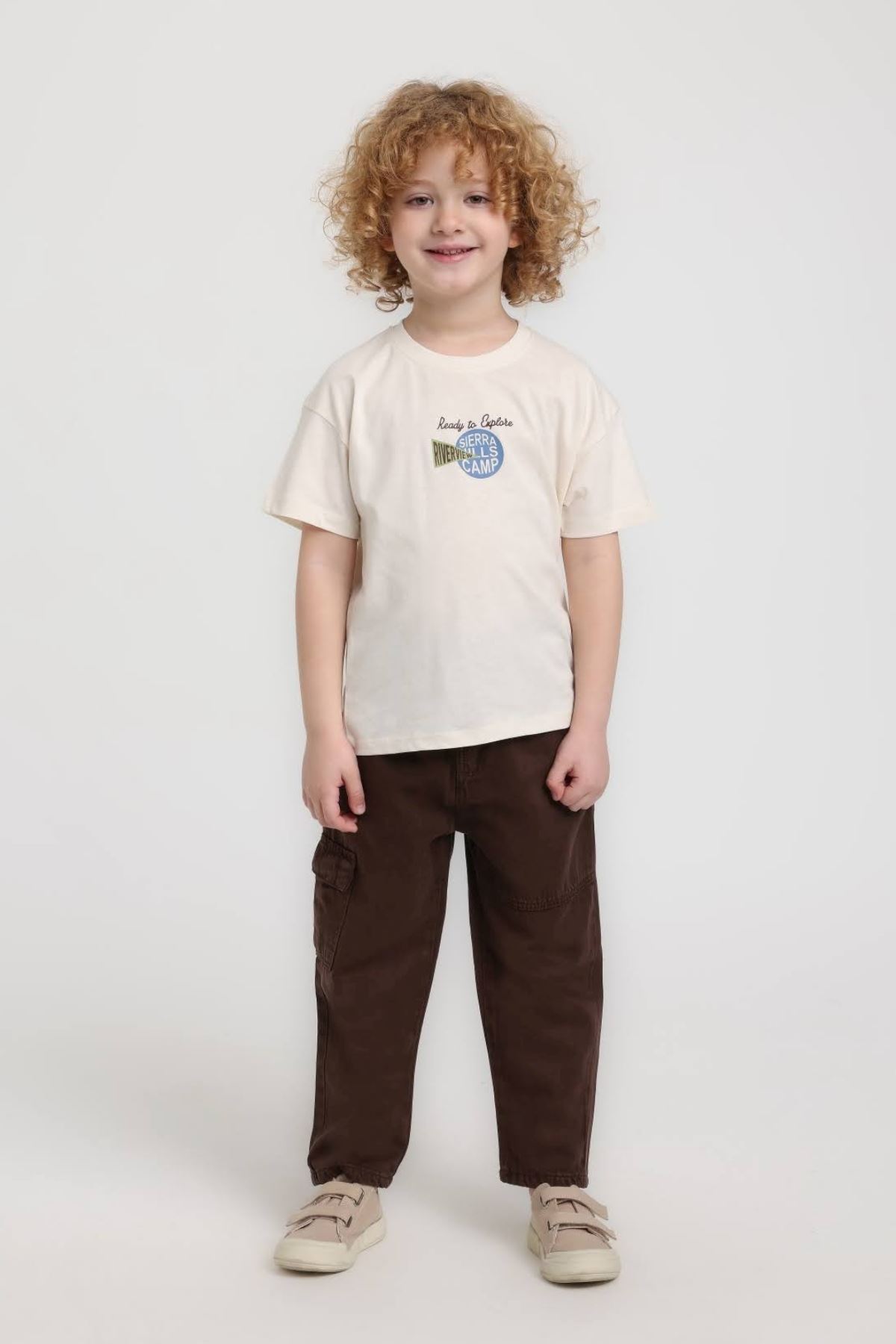 1-5 Yaş Sıerra Camp Erkek Çocuk Takım-Ekru