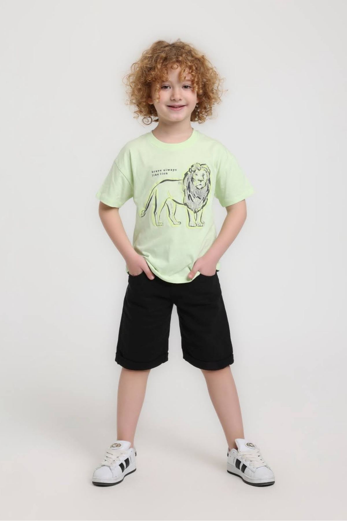 1-5 Yaş Nico Leon Erkek Çocuk Takım-Yeşil