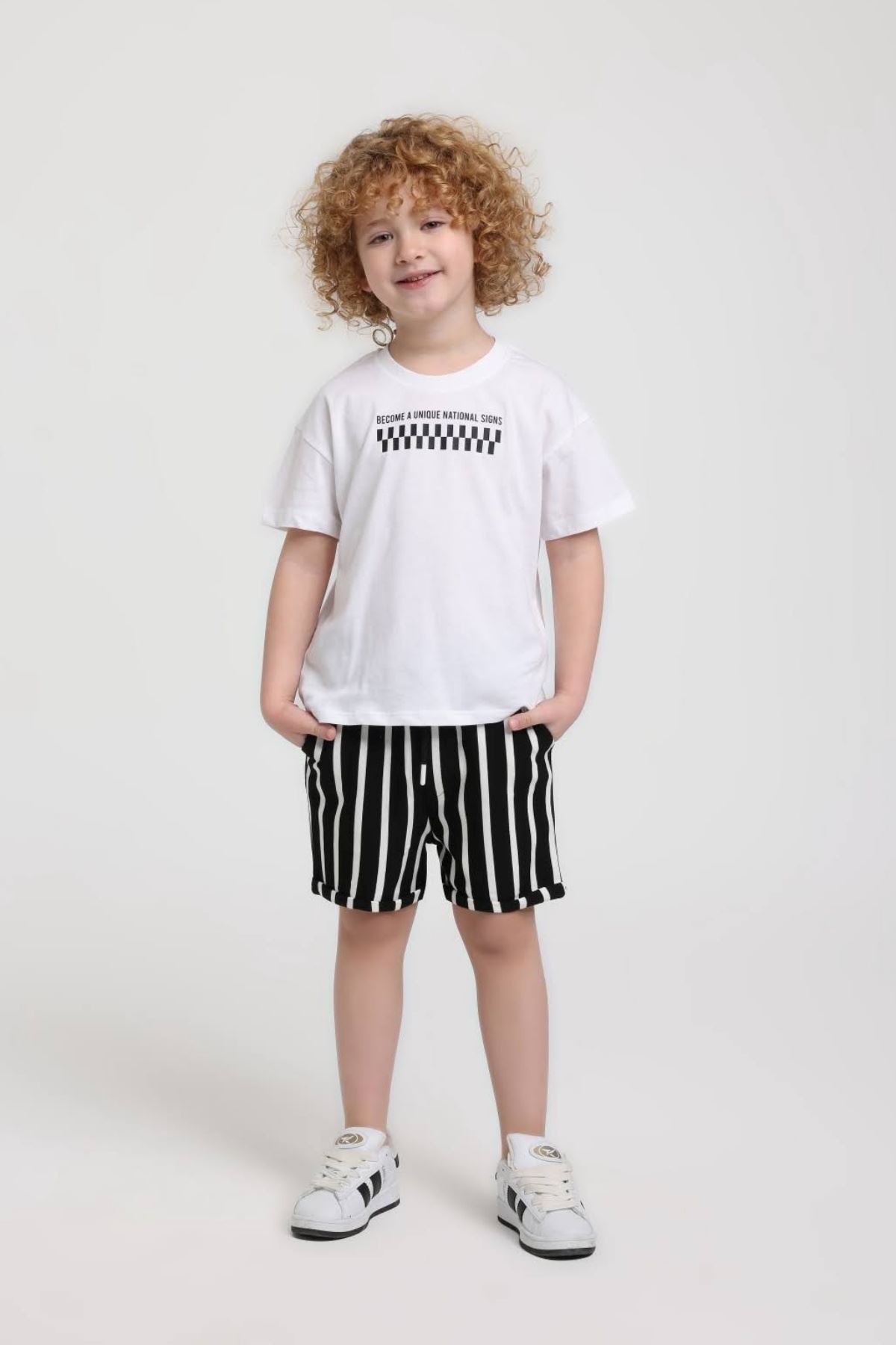 1-5 Yaş Rocco Sylas Erkek Çocuk Takım-Ekru