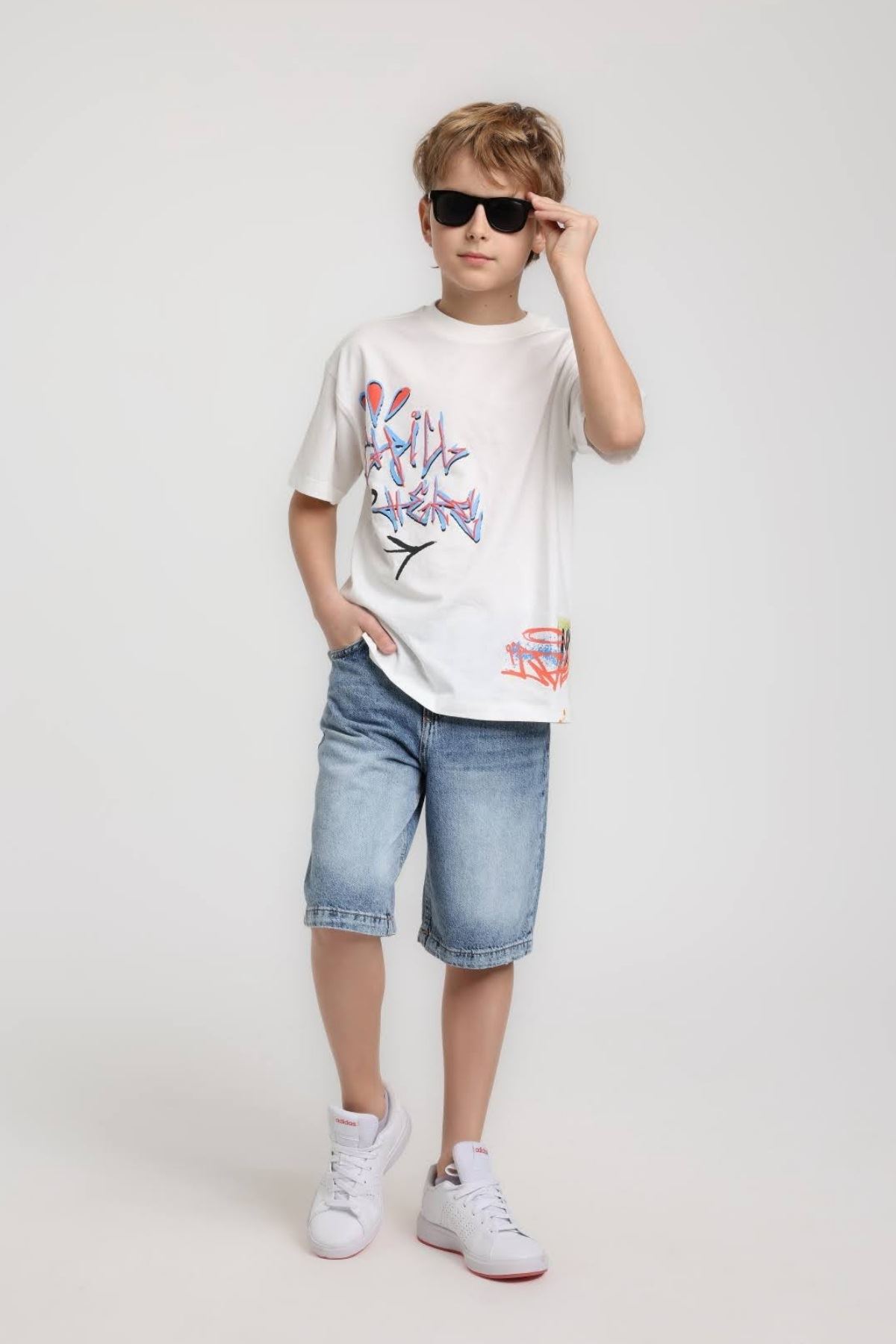 5-14 Yaş Lucien Drave Erkek Çocuk Takım-Ekru