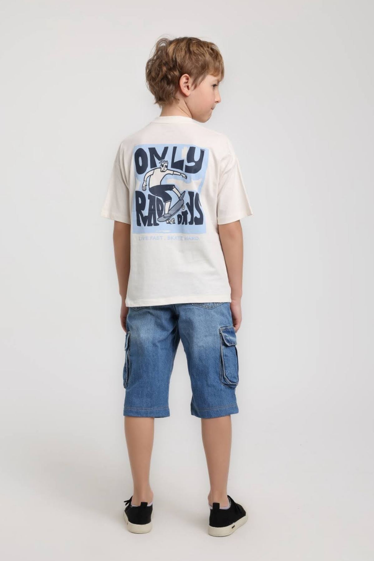 5-14 Yaş Titan Kairo Erkek Çocuk Takım-Ekru