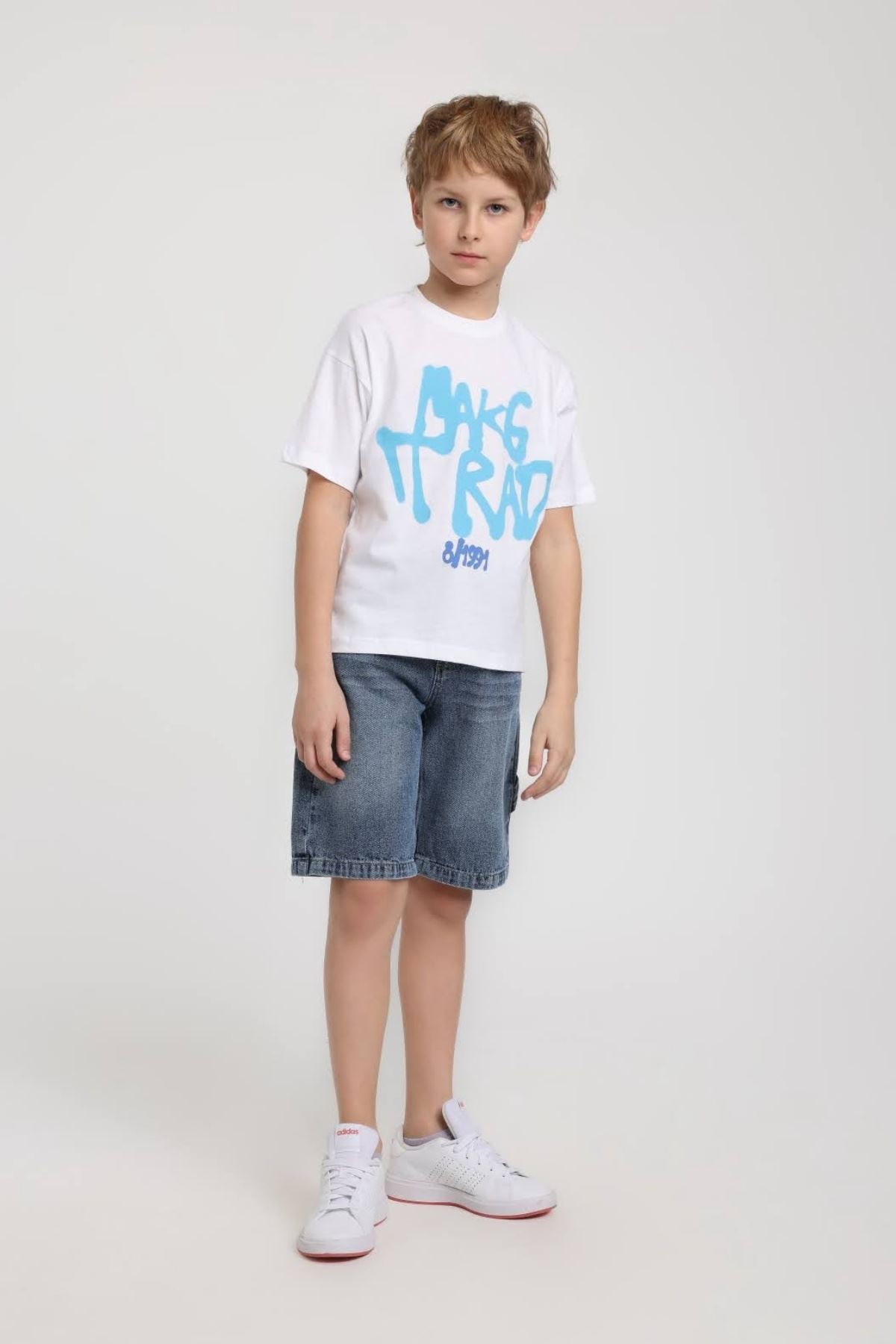 5-14 Yaş Flint Orven Erkek Çocuk Takım-Ekru