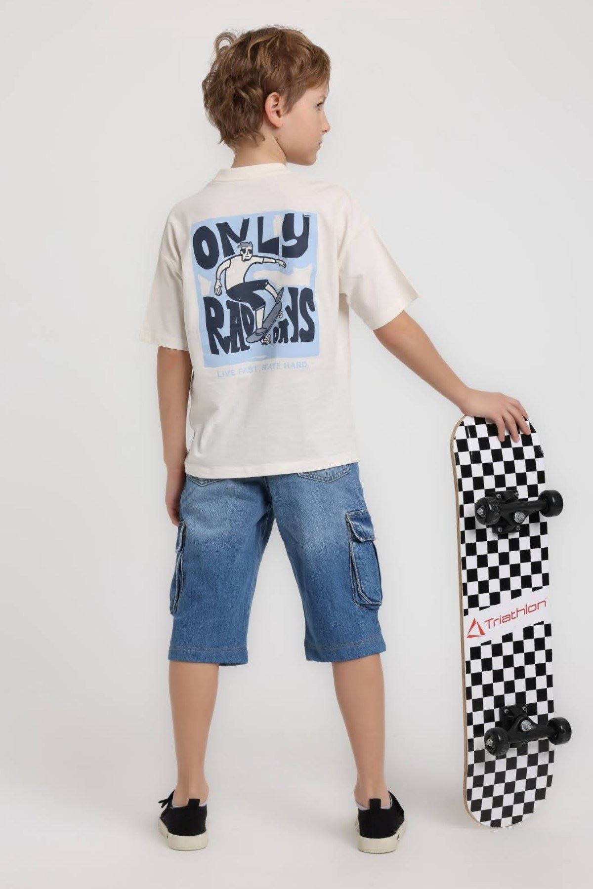 5-14 Yaş Titan Kairo Erkek Çocuk Takım-Ekru