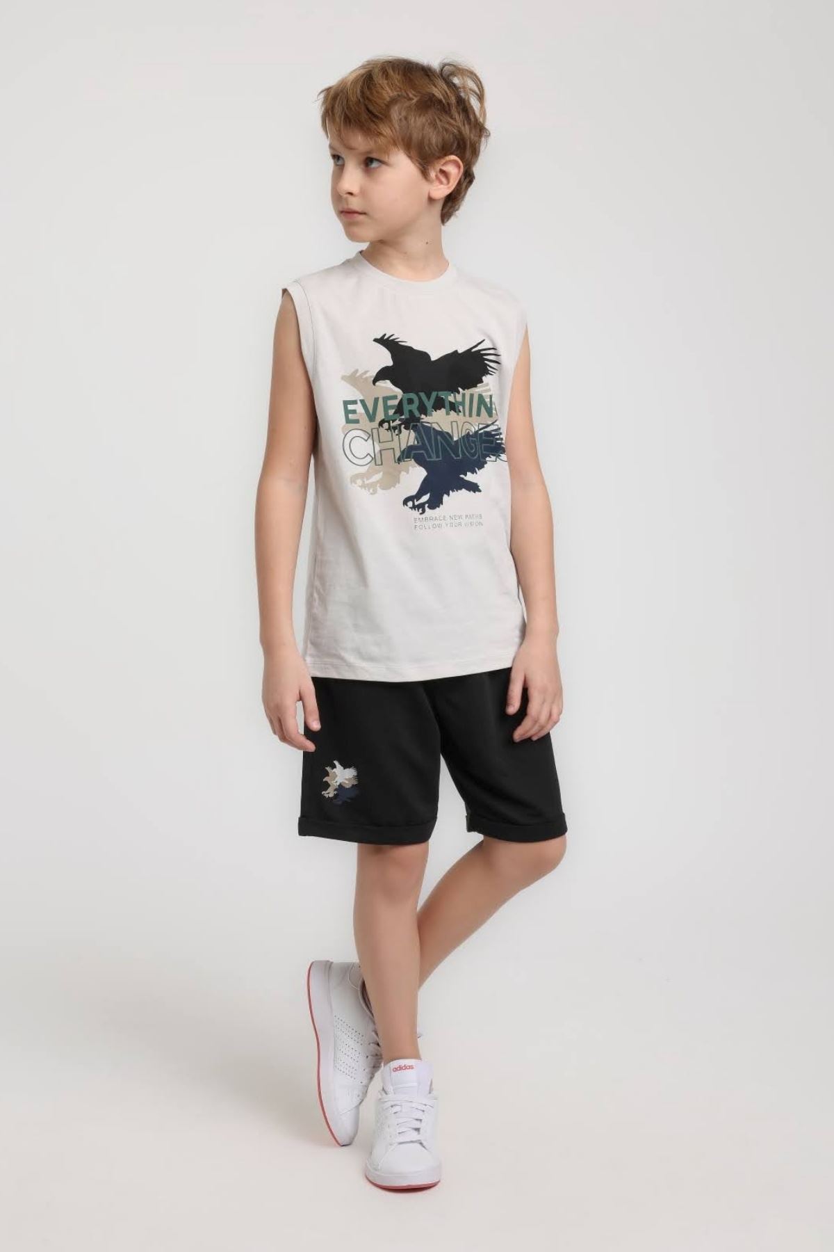 5-14 Yaş Phoenix Doren Erkek Çocuk Takım-Ekru