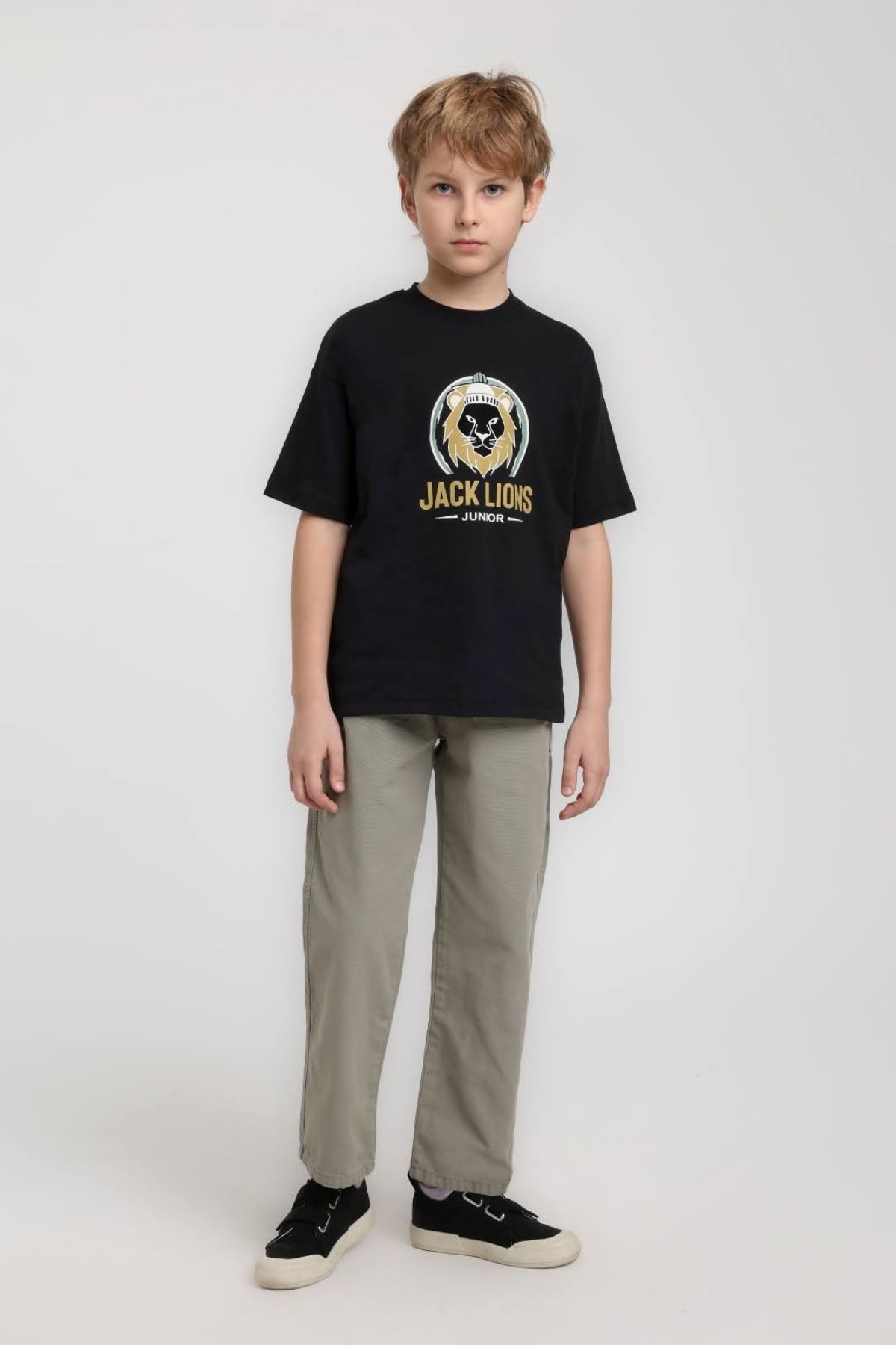 5-14 Yaş Armand Virel Erkek Çocuk Takım-Siyah