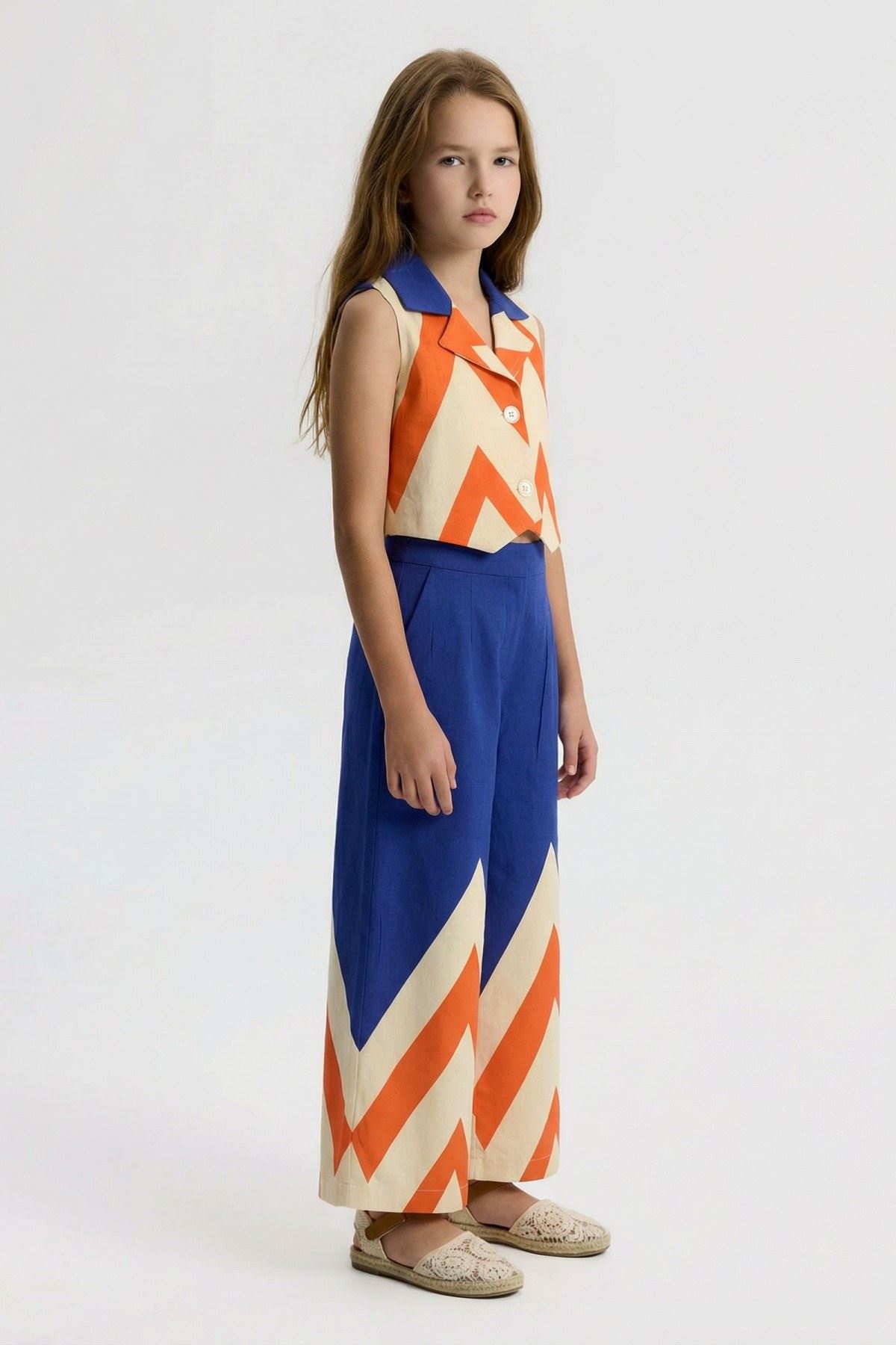 4-14 Yaş Êloise Designer Kız Çocuk Takım-Parlament