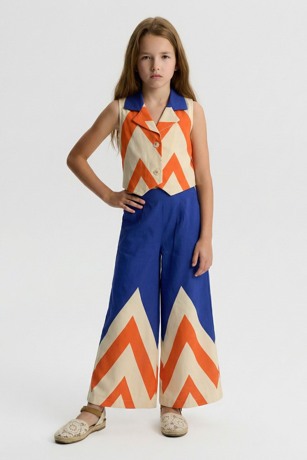 4-14 Yaş Êloise Designer Kız Çocuk Takım-Parlament