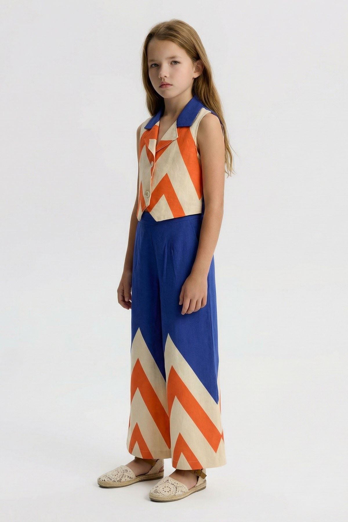 4-14 Yaş Êloise Designer Kız Çocuk Takım-Parlament