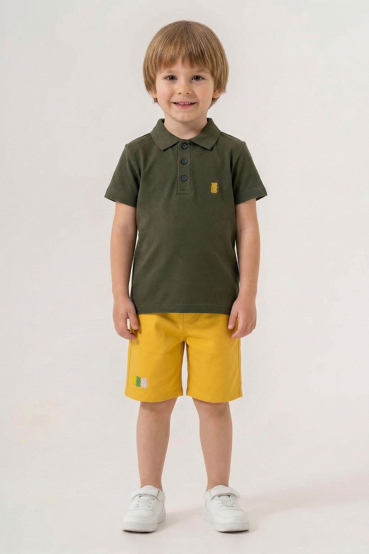 2-8 Yaş Lisanslı Haribo Erkek Çocuk Takım-Haki