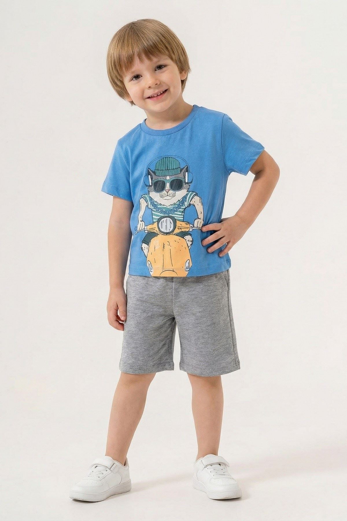 2-5 Yaş Star Cool Erkek Çocuk Takım-Saks