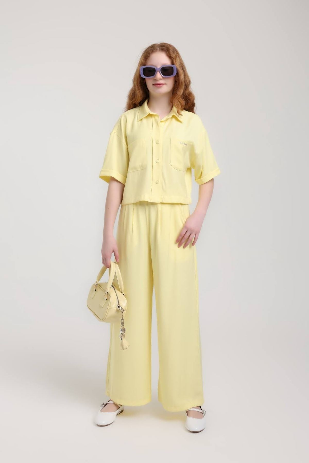 8-14 Yaş Stella Wish Kız Çocuk Takım-Sarı