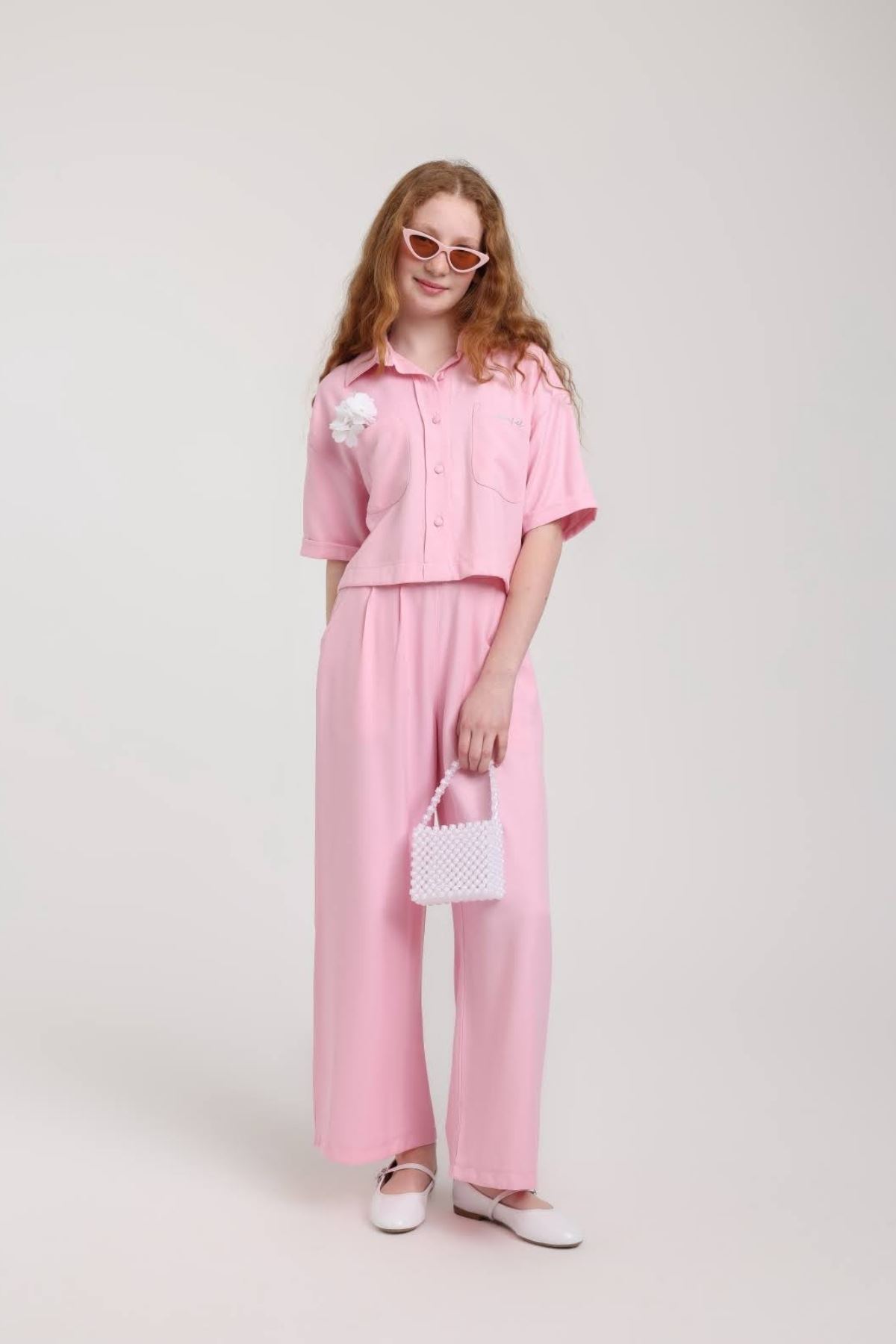 8-14 Yaş Stella Wish Kız Çocuk Takım-Pembe