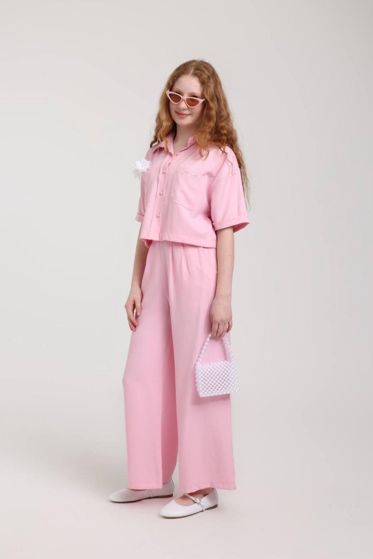 8-14 Yaş Stella Wish Kız Çocuk Takım-Pembe