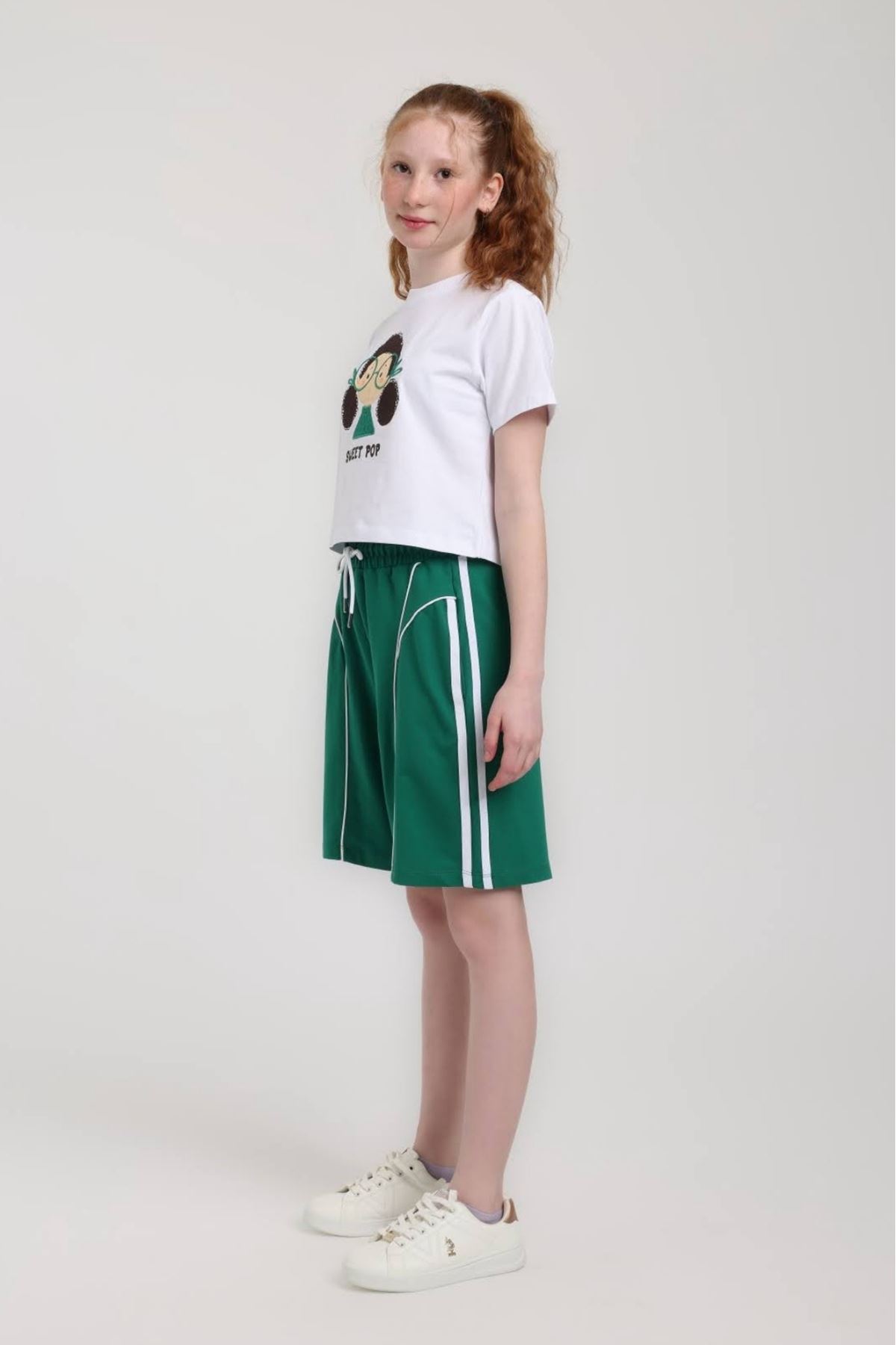 5-14 Yaş Elena Muse Kız Çocuk Takım-Yeşil