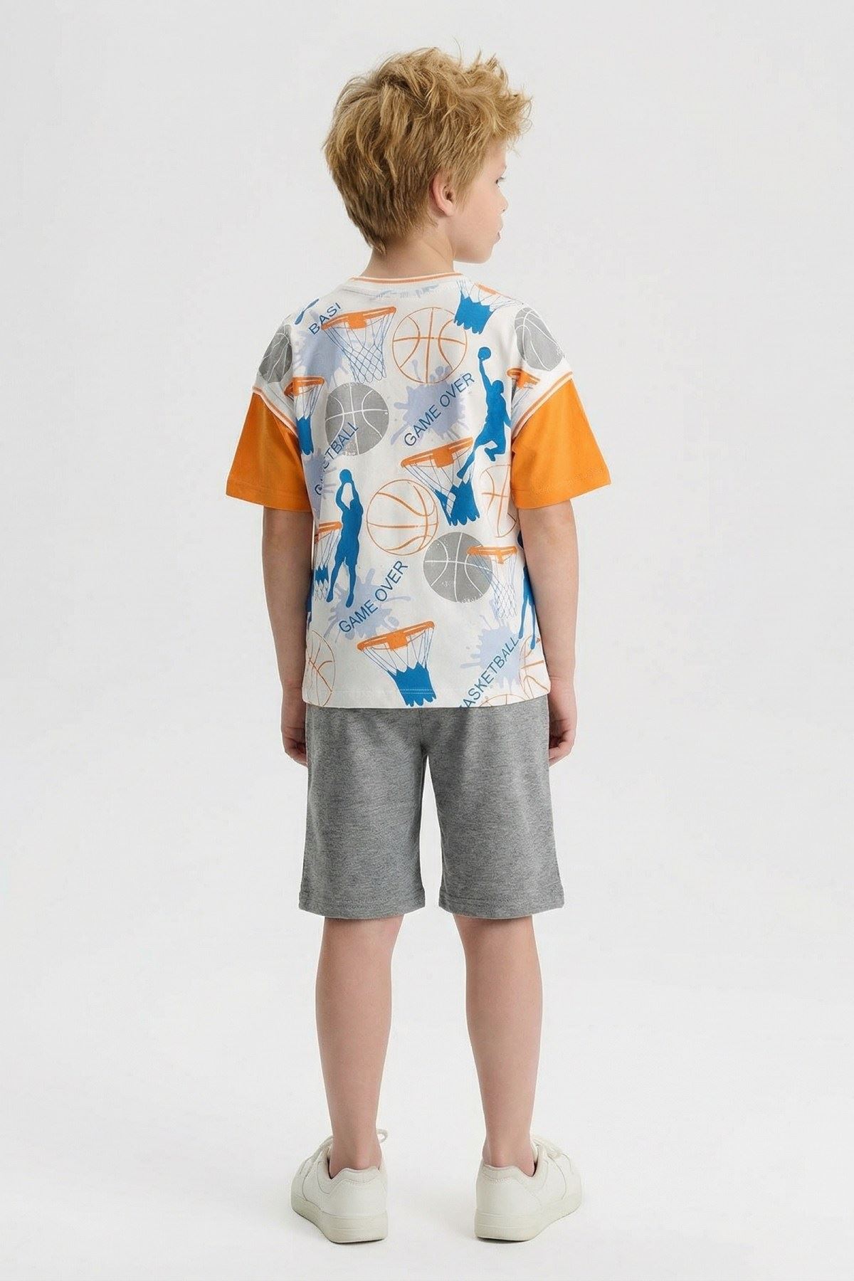 6-9 Yaş Basketball Cool Erkek Çocuk Takım-Oranj