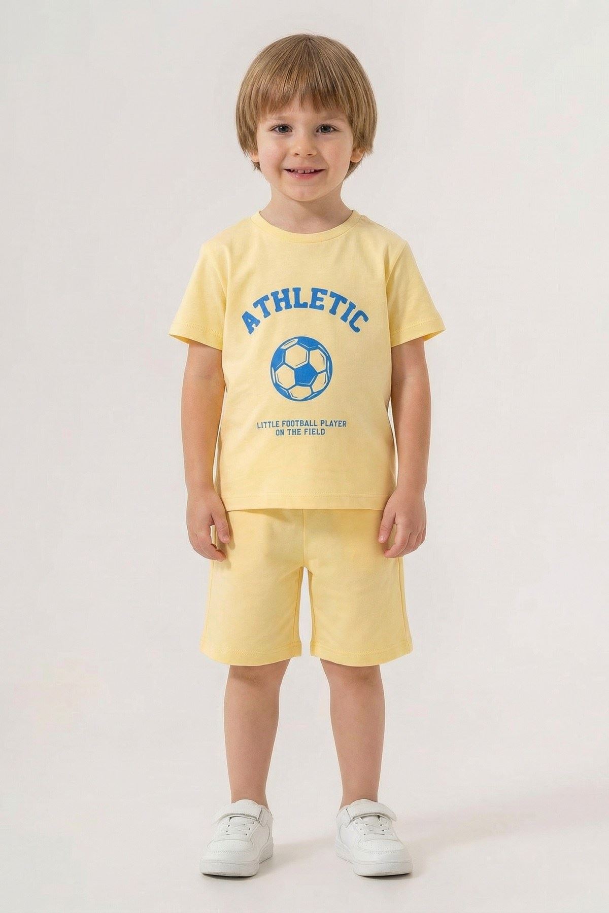 6-9 Yaş Athletic Surf Erkek Çocuk Takım-Sarı