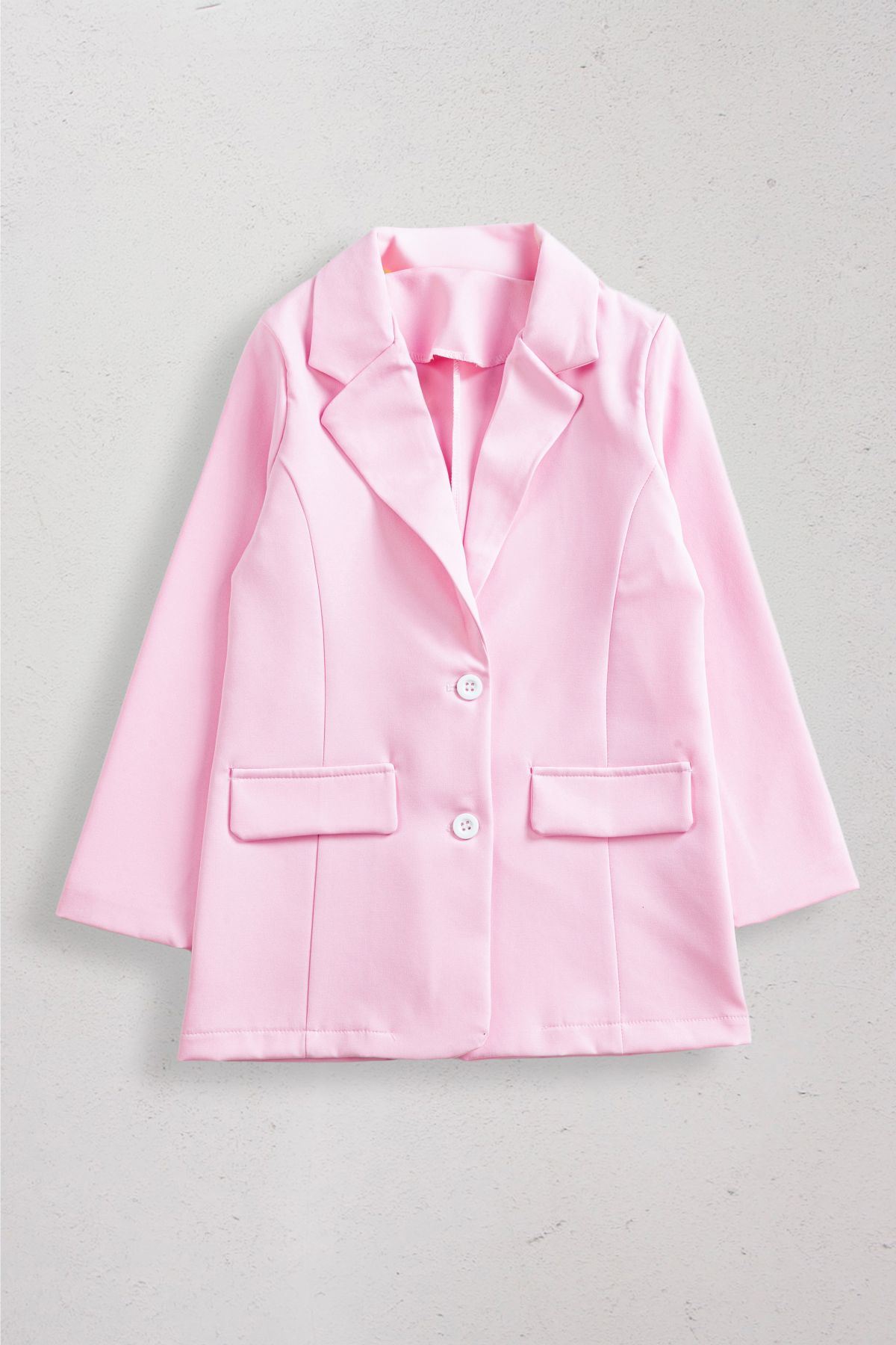 9-14 Yaş Magnolia Kız Çocuk Blazer Ceket-Şeker Pembe