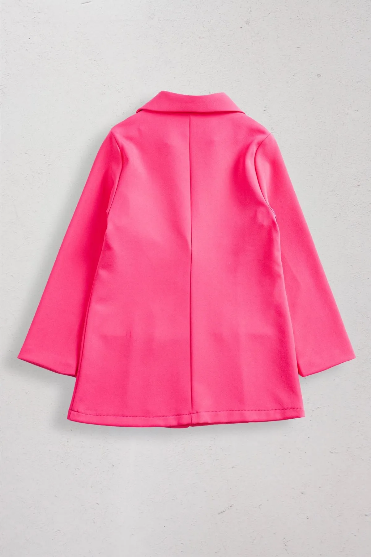 9-14 Yaş Magnolia Kız Çocuk Blazer Ceket-Fuşya