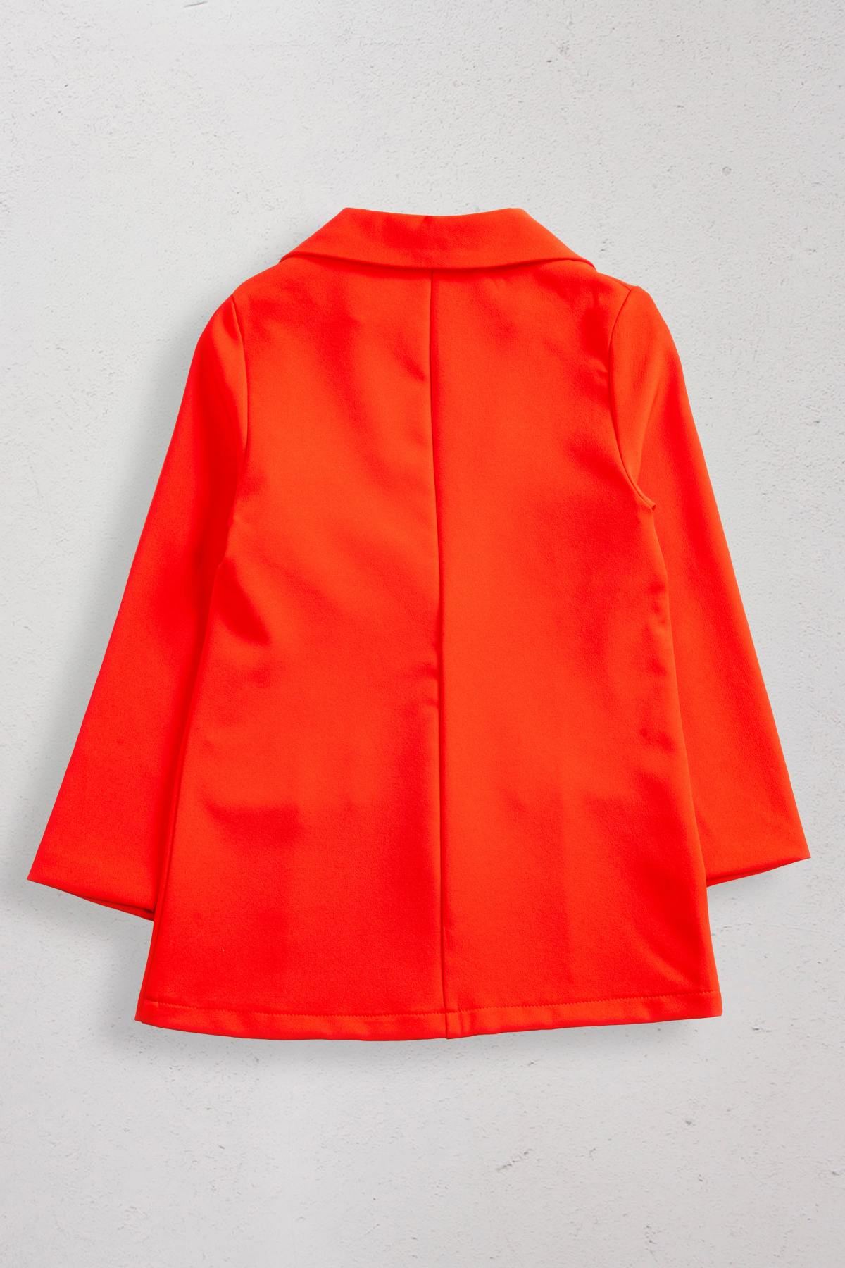 9-14 Yaş Magnolia Kız Çocuk Blazer Ceket-Oranj