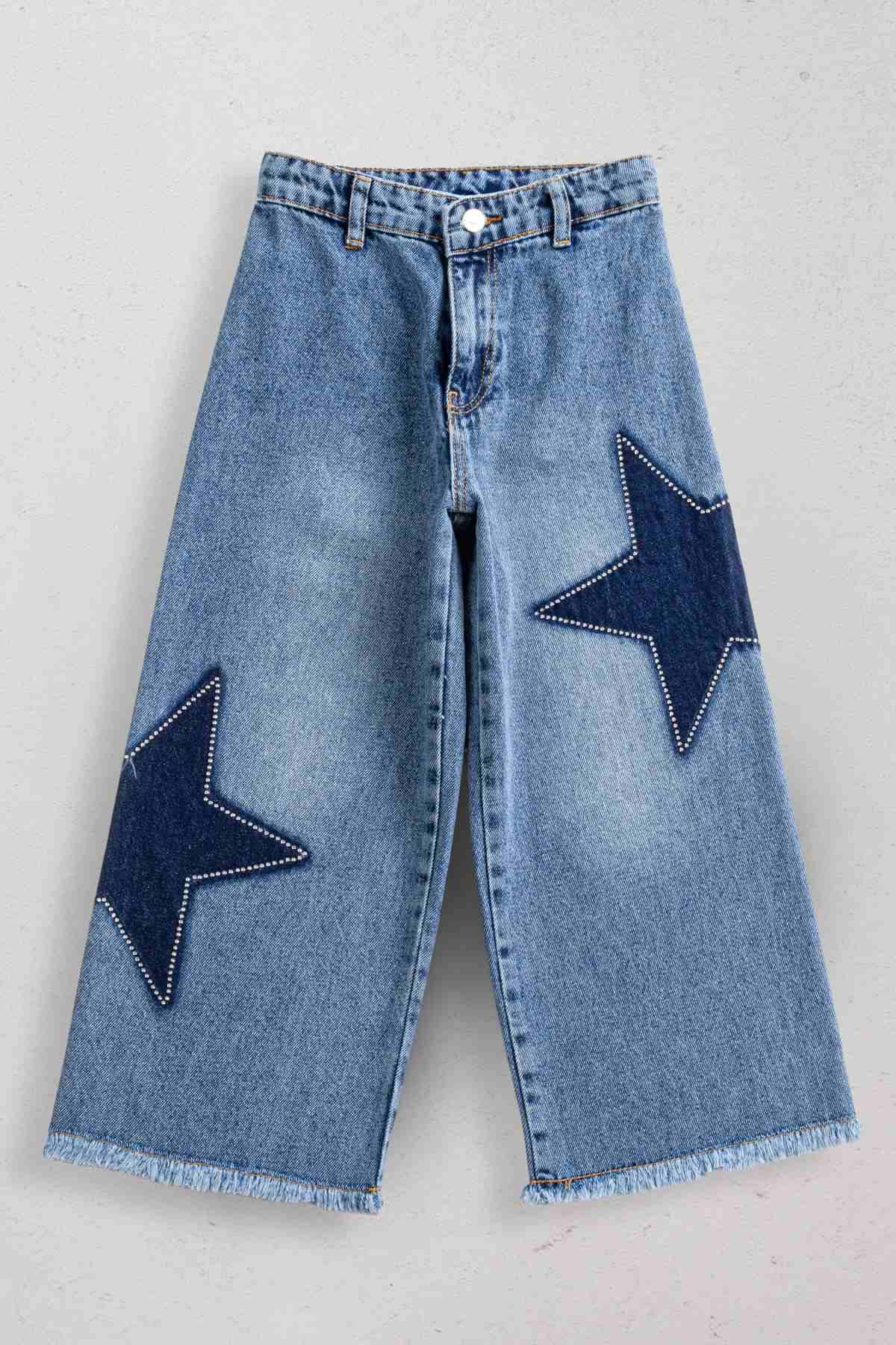 5-14 Yaş New Magic Kız Çocuk Pantolon-İndigo