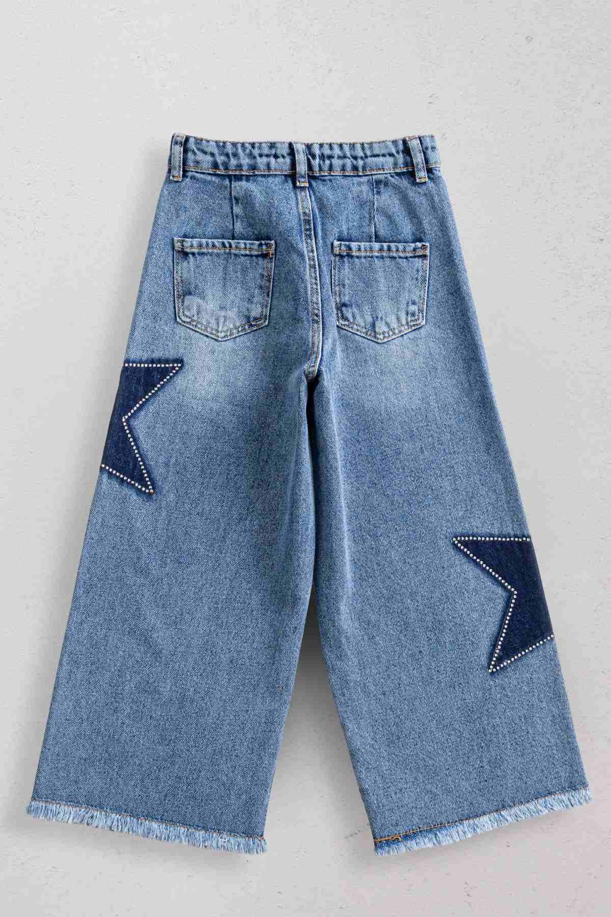 5-14 Yaş New Magic Kız Çocuk Pantolon-İndigo