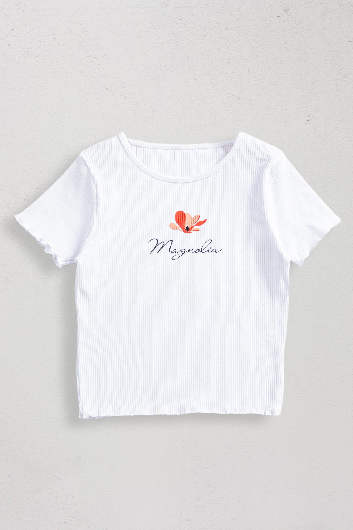 9-14 Yaş Magnolia Kız Çocuk T-Shırt-Oranj