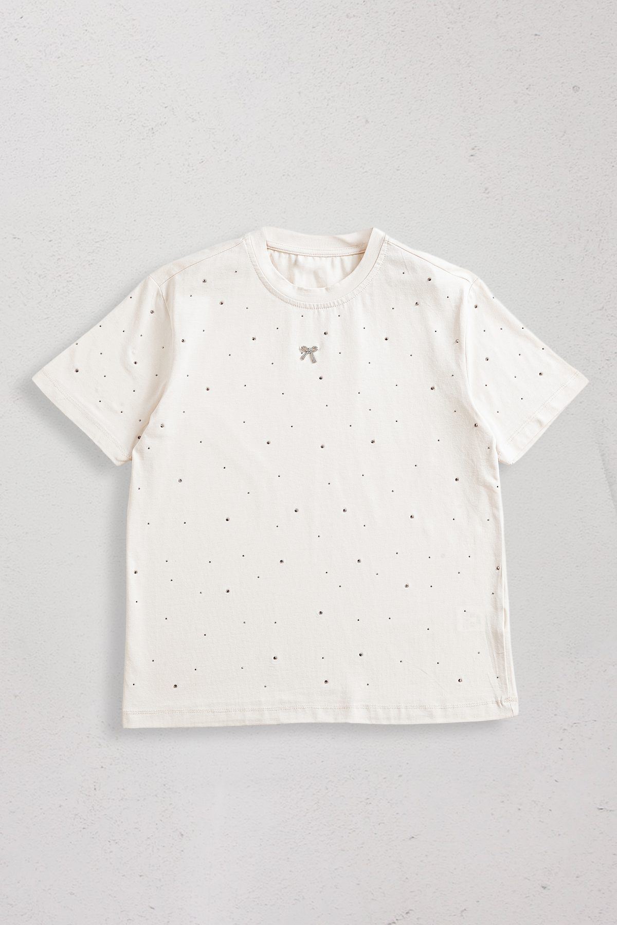 9-15 Yaş The Best Magic Premium Kız Çocuk T-Shırt -Krem