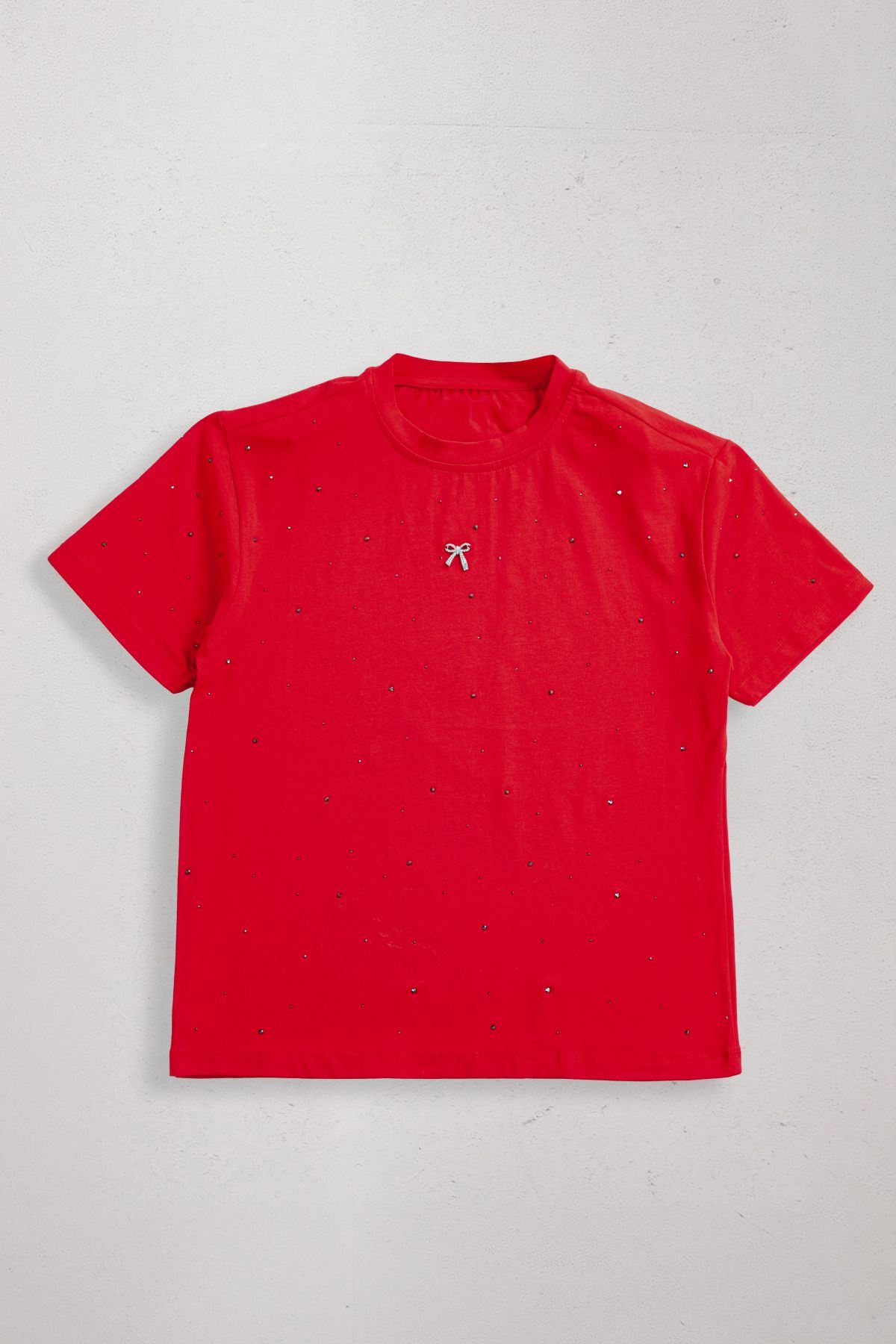 9-15 Yaş The Best Magic Premium Kız Çocuk T-Shırt -Kırmızı