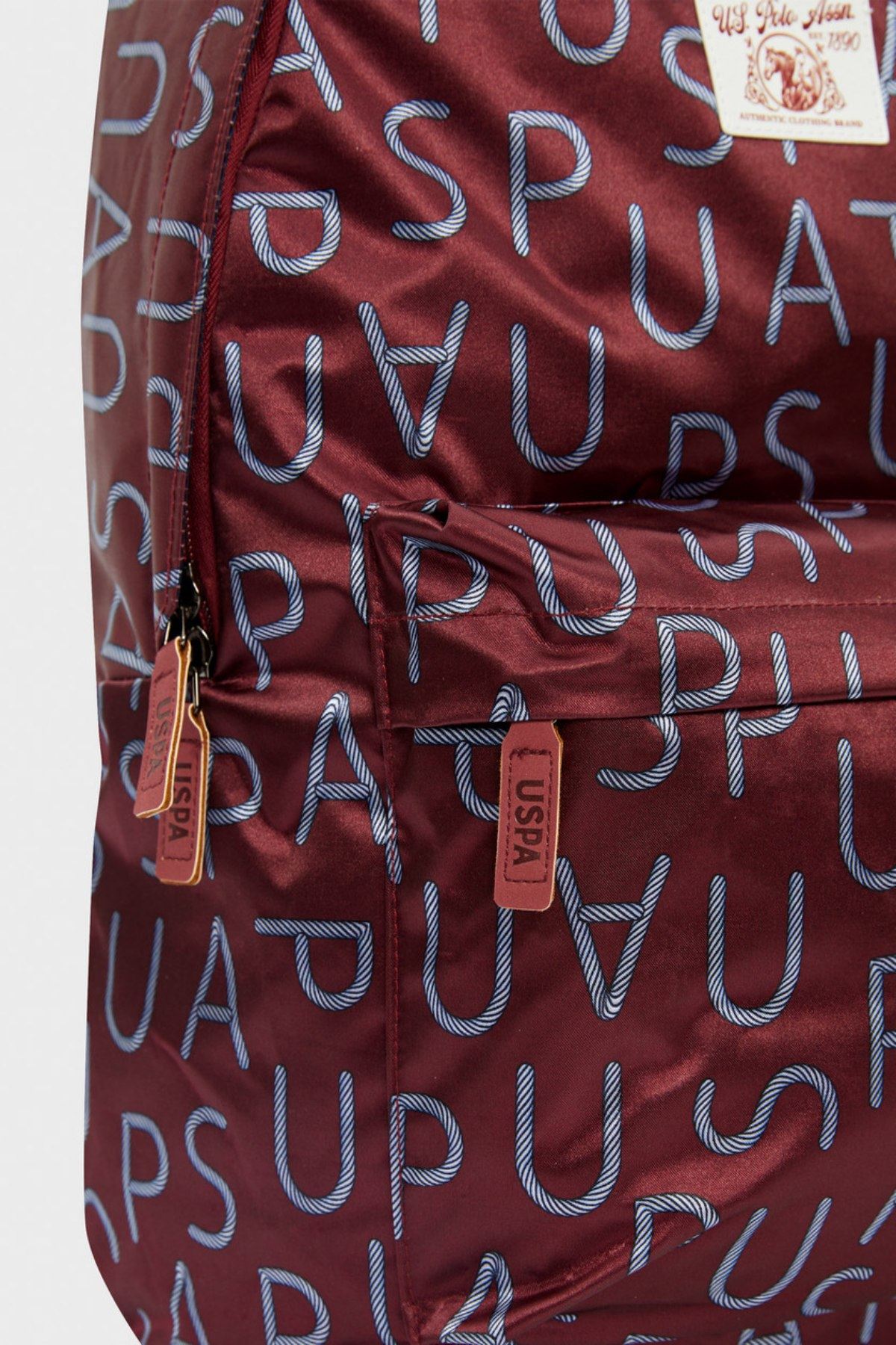 Lisanslı Us Polo ASSN Sırt Çantası-Bordo