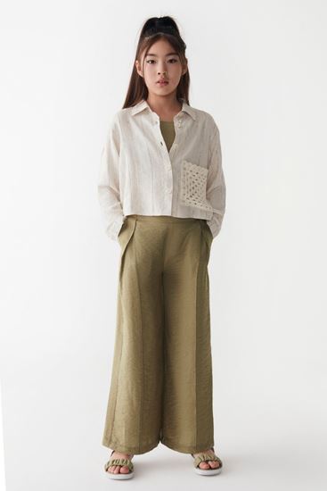 8-14 Yaş Pavlova Lina Kız Çocuk 3'Lü Takım -Haki-