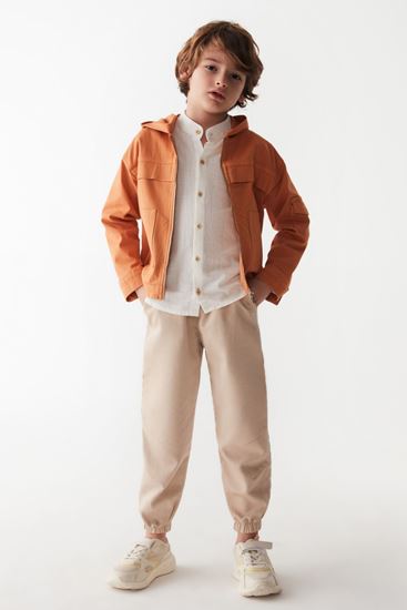 4-8 Yaş Pablore İtaly Erkek Çocuk Ceket -Kiremit-