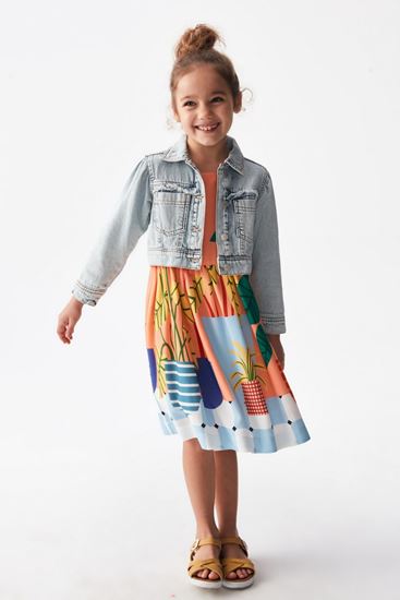 4-8 Yaş Carabanchel Casaba Kız Çocuk Ceket -Mavi-