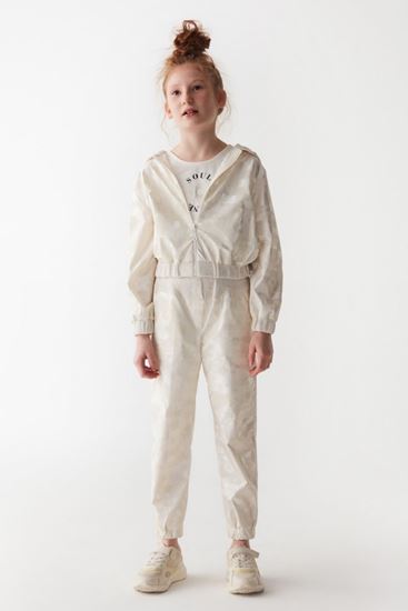 8-14 Yaş Magic Shıne Kız Çocuk Ceket- Krem-