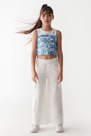 8-14 Yaş Barcelona Leo Kız Çocuk Takım -Ekru-