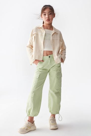 8-14 Yaş Los Angeles Kız Çocuk Ceket -Krem-