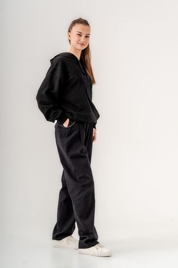 9-15 Yaş Berlin Love Fashio Kız Çocuk Takım -Siyah-