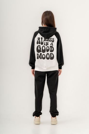 8-14 Yaş Always Mood Kız Çocuk Eşofman Takım -Siyah-