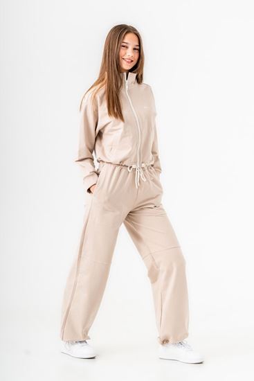 8-14 Yaş My Love Design Kız Çocuk Eşofman Takım -Latte-