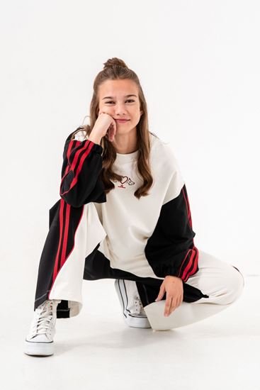 9-15 Yaş Regnum Nova Kız Çocuk Eşofman Takım -Ekru/Siyah-