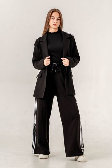 9-15 Yaş Royal Design Kız Çocuk Takım -Siyah-